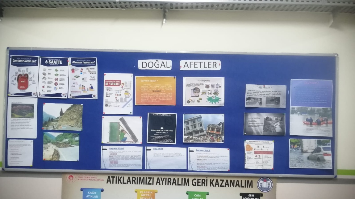 Doğal Afetler Pano Çalışamız